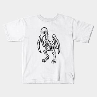 A lone skeleton bird Kids T-Shirt